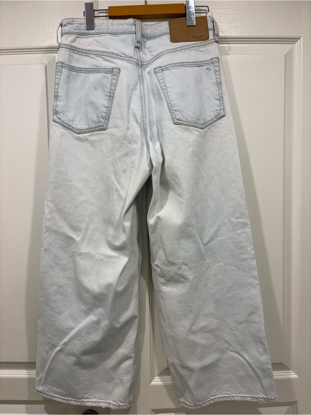 Rag & bone Women’s High-Waisted Wide Ankle Jeans - in Ditch Plains - Picture 5 of 7